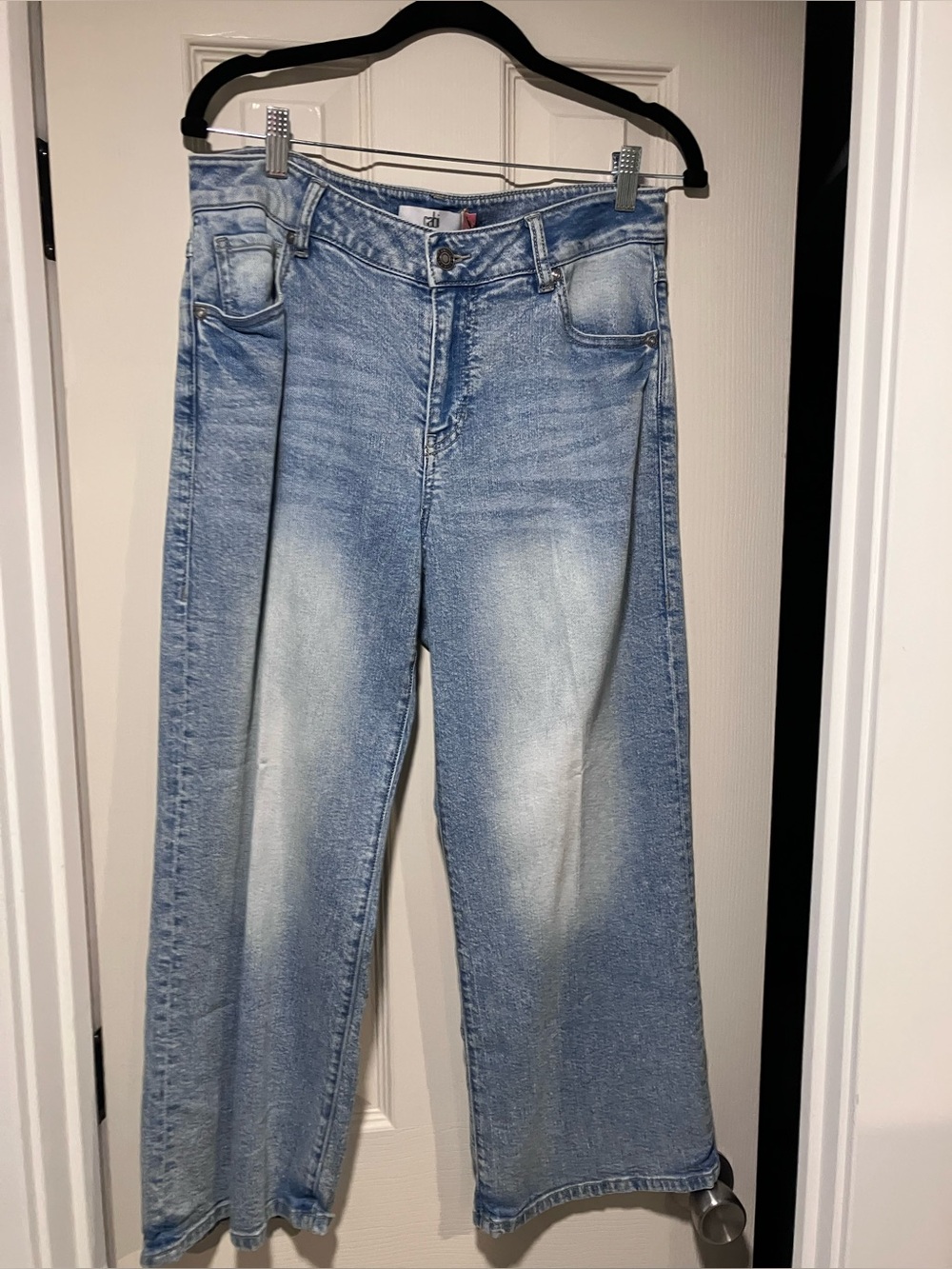 CAbi Naoles Crop Light Blue Wide Leg Jeans